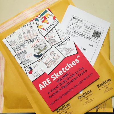Book no. 170 is on its way to a #futurearchitect! Love building this #AREsketches community and helping people prepare for licensure and their career. Just ordered 25 more to take down with me to @aia_ms for the EP workshop coming up. Will you be there? Let me know!