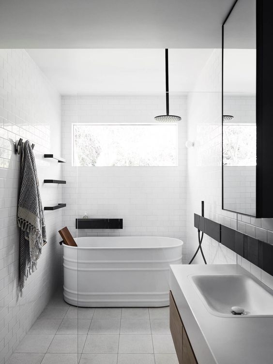 Inspiration 54 Back to black bathroom hardware L Design LLC