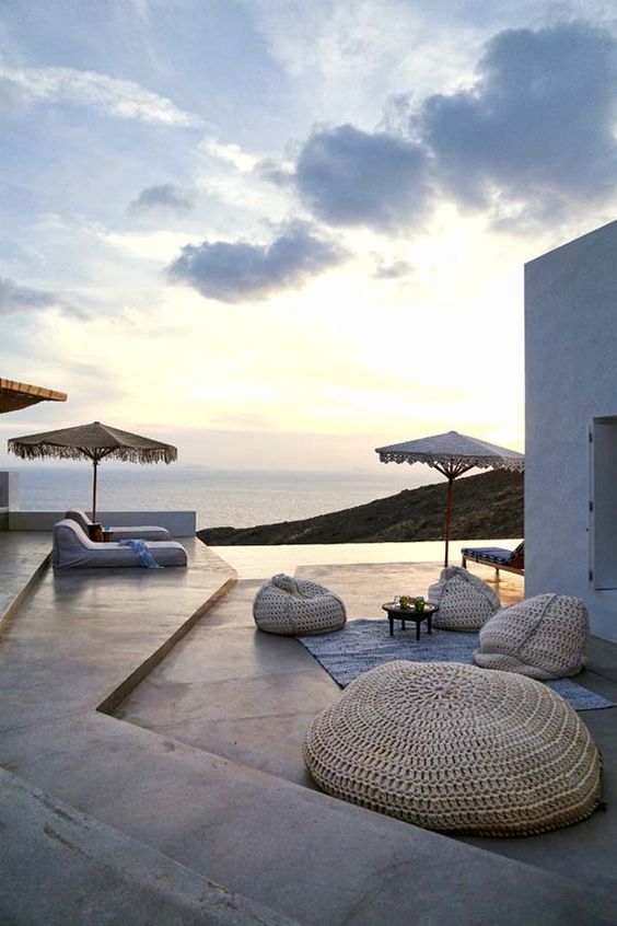 As far as the backyards of Greece go, this project by Block722 takes calm to a whole new level. #backyard inspiration via www.L-2-Design.com